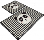 Vannitoamattide komplekt Foutastic Kareli Panda 359CHL2502, mitmev&auml;rviline, 100 cm x 60 cm