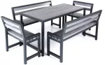 Aiam&ouml;&ouml;bli komplekt DM Grill Garden 4 Comfort, hall v., 6 istekohta