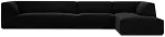Nurgadiivan Micadoni Home Ruby 5 Seats, must v., parem, 366 x 180 cm x 69 cm