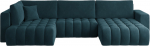 Nurgadiivan Bonito Velvetmat 40, sinine v., parem, 170 x 340 cm x 92 cm
