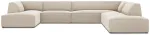 Nurgadiivan Micadoni Home Ruby Panoramic 7 Seats, hele pruun v., parem, 366 x 273 cm x 69 cm