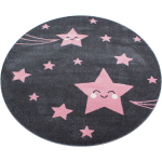 Vaip sise Ayyildiz Kids Stars, hall v./roosa v., 120 cm x 120 cm
