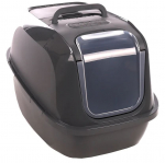 Suletud kassitualett Flamingo Argos 561467, hall, suletud, 66 cm x 48.5 cm x 46 cm