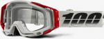 Suusa kaitseprillid 100% Racecraft Suez, l&auml;bipaistev v./valge v.