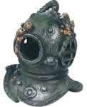Akvaariumi dekoratsioon Flamingo Diving Helmet, 0.35 kg, hall, 11.5 cm