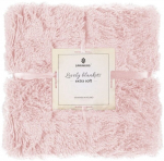 Pleed Springos Lovely Blankets Extra Soft, roosa v., 160 cm x 200 cm