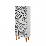 Kingakapp Kalune Design Vegas B 946, valge v., 38 cm x 50 cm x 135 cm