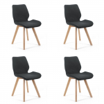 Toolide komplekt Akord SJ.0159, matt, must v., 53 cm x 40 cm x 82.5 cm, 4 tk