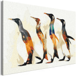 Maalimine numbrite j&auml;rgi Artgeist Penguin Family MA_0339, mitmev&auml;rviline, 60 x 40 cm