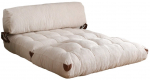 Diivanvoodi Atelier Del Sofa Kadife 2, valge v., 75 x 120 cm x 79 cm
