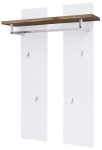 Seinale kinnitatav riidepuu MCakcent Romina, 135 cm, tamm v./valge v.
