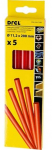 Liimipulk Drel, 20 cm x 11.2 cm, punane v., 5 tk