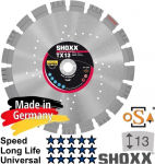 Teemantketas Samedia Shoxx TX13, 350 mm x 25.4 mm x 3 mm