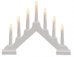 Advendik&uuml;&uuml;nal Finnlumor Birgitta LED-valgustusega, 30 cm, 37.5 cm, valge v.