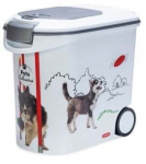 Lemmikloomatoidu s&auml;ilituskast Curver Dog, 35 l, 50 cm x 28 cm x 43 cm, valge v.