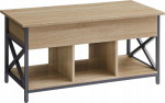 Kohvilaud Leobert, pruun v./must v., 50 cm x 100 cm x 49 - 62 cm
