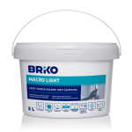 Pahtel Briko Macro Light, kerge j&auml;medateraline, valge, 3 l