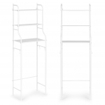 Riiul WC kohal ModernHome, valge v., 25.5 cm x 46.5 cm x 125 cm