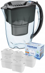 Veefiltrid, kassettidega Aquaphor Amethyst Maxfor+, 2.8 l, l&auml;bipaistev v./must v.