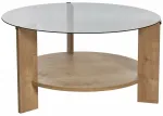 Kohvilaud Nordure Clara, tamm v., 75 cm x 75 cm x 40 cm