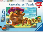 Pusle 2in1 Ravensburger Bear Family Vacations, 18 cm x 26 cm, 48 tk, mitmev&auml;rviline