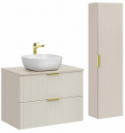 Vannitoa m&ouml;&ouml;bli komplekt Adel Smile, ka&scaron;miir, 46 cm x 80 cm x 140 cm