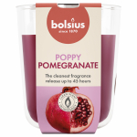 K&uuml;&uuml;nal, l&otilde;hna Bolsius Poppy Pomegranate, 45 h, Punane v./Roosa v.