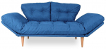 Diivanvoodi Hanah Home 3-Seat Nina Daybed GR108, sinine, 120 x 60 cm x 40 cm (kahjustatud pakend)