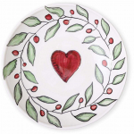 Taldrikute komplekt prae Hermia LUV0009, &Oslash; 20 cm, valge v./punane v./roheline v.