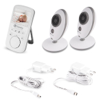 Kahjustatud pakendiga toode. Beebimonitor Lionelo Babyline 5.1, valge v.
