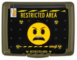 Konteiner toidu jaoks Carla Emoji Danger, 0.5 l, 17 cm x 13 cm, kollane v./roheline v.
