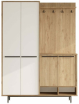 Esiku kapp Kalune Design OS1-SW, tamm v./valge v., 35.5 cm x 147.4 cm x 195.6 cm