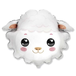 Fooliumist &otilde;hupall erikujuga GoDan Sheep 60 cm, valge v./hall v.