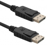 Adapter Qoltec 50456 Displayport 1.1 male, Displayport 1.1 male, 1.5 m, must v.
