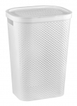 Pesukast Curver Infinity Dots, 60 l, valge v., 44 cm x 35 cm