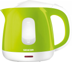 Elektriline veekeetja Sencor SWK 1011, 1 l, valge v./roheline v.