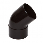 Vihmaveetoru p&otilde;lv Scala, 45 &deg;, &Oslash; 8 cm, pol&uuml;vin&uuml;&uuml;lkloriid (pvc), pruun v.