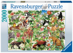 Pusle Ravensburger Jungle Zoo, 98 cm x 75 cm, 2000 tk, mitmev&auml;rviline