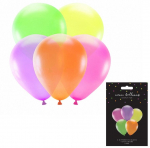 &Otilde;hupall &uuml;mmargune PartyDeco Neon Balloons, mitmev&auml;rviline, 5 tk
