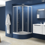 Du&scaron;ikabiin Ravak SKCP4-90, aluseta, 170 cm x 90 cm x 170 cm, valge v./plastmass