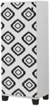 Kingakapp Kalune Design Filinta Fas, valge v./must v., 38 cm x 50 cm x 127 cm