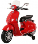 Laste elektriline mootorratas Lean Toys Vespa GTS 300, punane v.