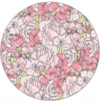 Vaip Conceptum Hypnose Rosa 882CHL1882, roosa/roheline, 100 cm x 100 cm