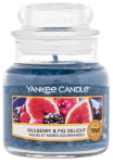 K&uuml;&uuml;nal, l&otilde;hna Yankee Candle Mulberry & Fig Delight, 20 - 30 h, 104 g, sinine v.