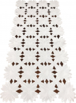 Piklik laudlina ristk&uuml;likukujuline Mariall OH-179-A, valge, 40 x 160 cm