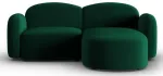 Nurgadiivan Micadoni Home Blair Velvet, tumeroheline v., parem, 194 x 155 cm x 80 cm