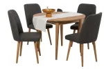 S&ouml;&ouml;gitoa komplekt Kalune Design Vina 1053, antratsiit v./puidu v.