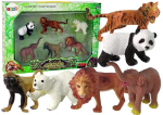 Kujukeste komplekt Lean Toys Wild Animals, 6 tk, mitmev&auml;rviline