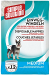 Koerte m&auml;hkmed Simple Solution Disposable, M, 12 tk valge