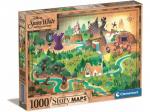 Pusle Clementoni Story Maps Snow White 39815, 50 cm x 70 cm, 1000 tk, mitmev&auml;rviline